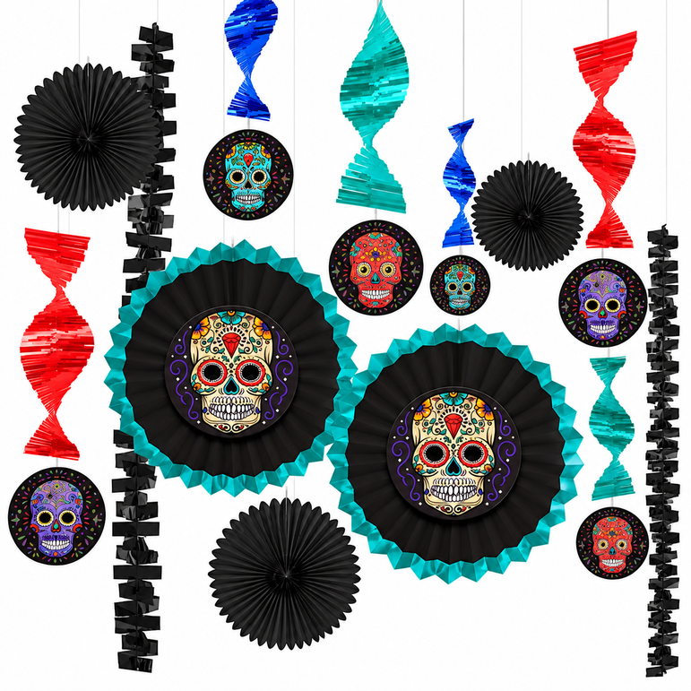 Day of the Dead Sugar Skull Room Decorating Kit
