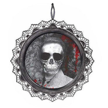 Scary Portrait Metal Sign 12in (Sold per piece)