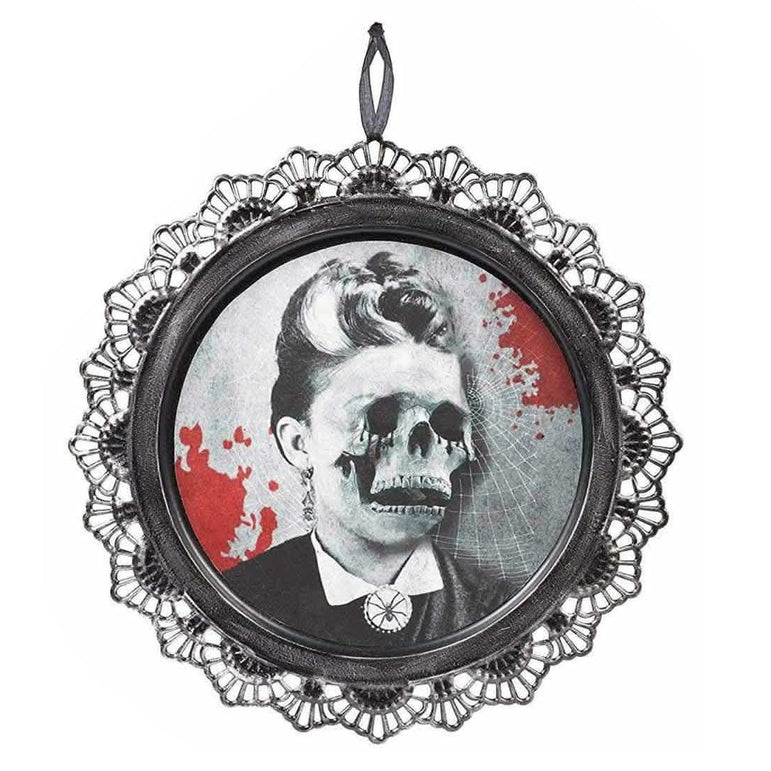 Scary Portrait Metal Sign 12in (Sold per piece)