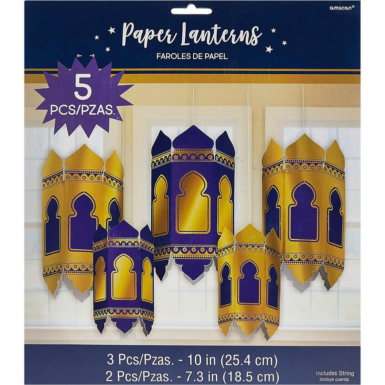 Ramadan Hot-Stamped Paper Lanterns