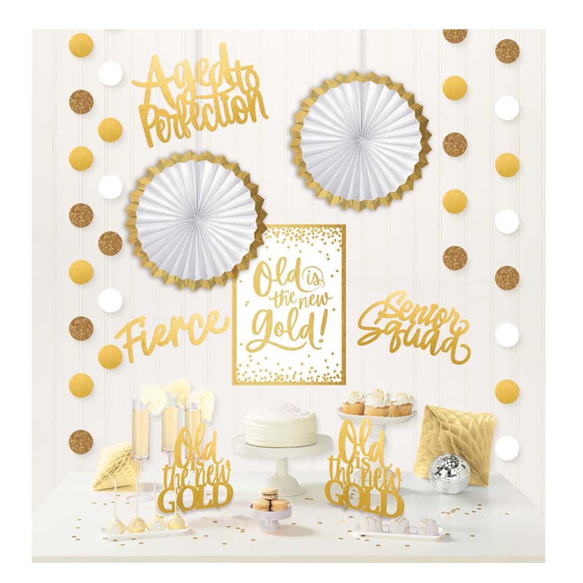 Over The Hill Golden Age Room Decorating Kit