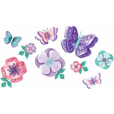 Flutter Floral Wall Decoration