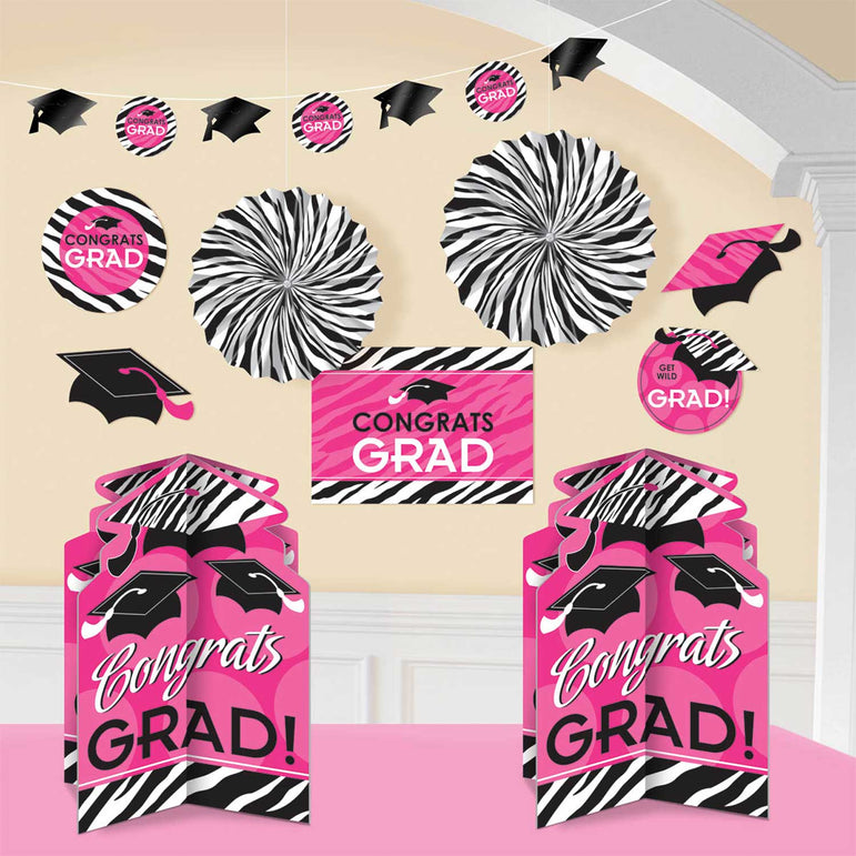 Shop Now Graduation Pink And Black Decorating Kit - Party Centre, UAE 2024