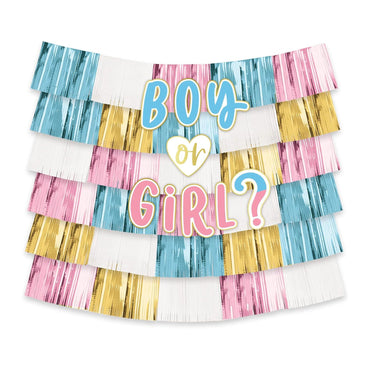 Gender Reveal Deluxe Backdrop Kit 15pcs