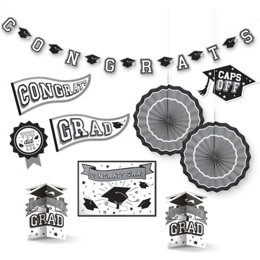 Frosty White Paper Decorating Kit Decoration 10pcs
