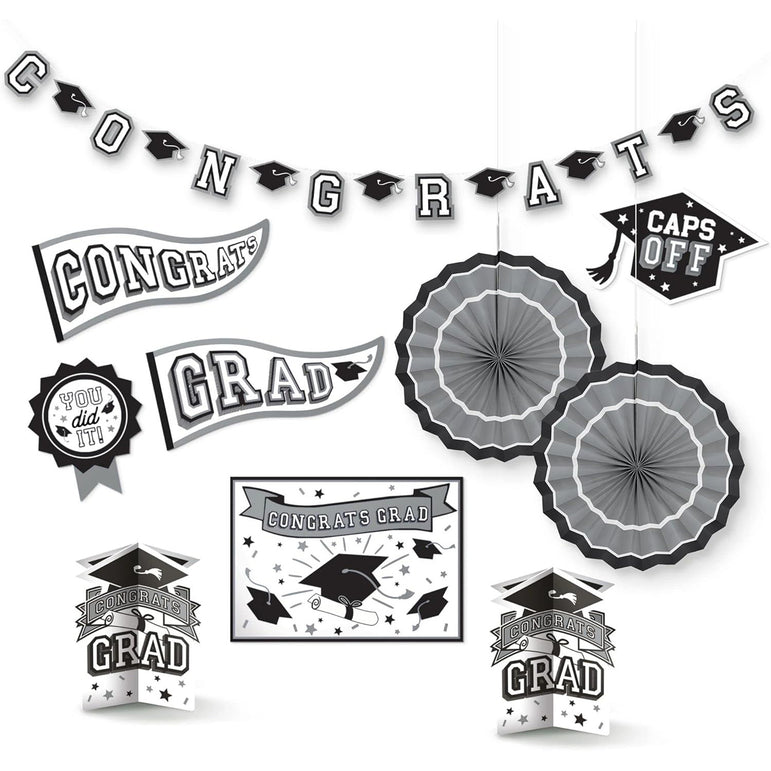 Frosty White Paper Decorating Kit Decoration 10pcs