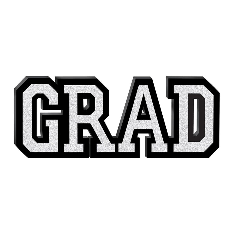 Frosty White Graduation Standing Sign Decoration