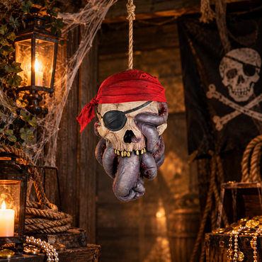 Pirate Hanging Head Prop with Rope