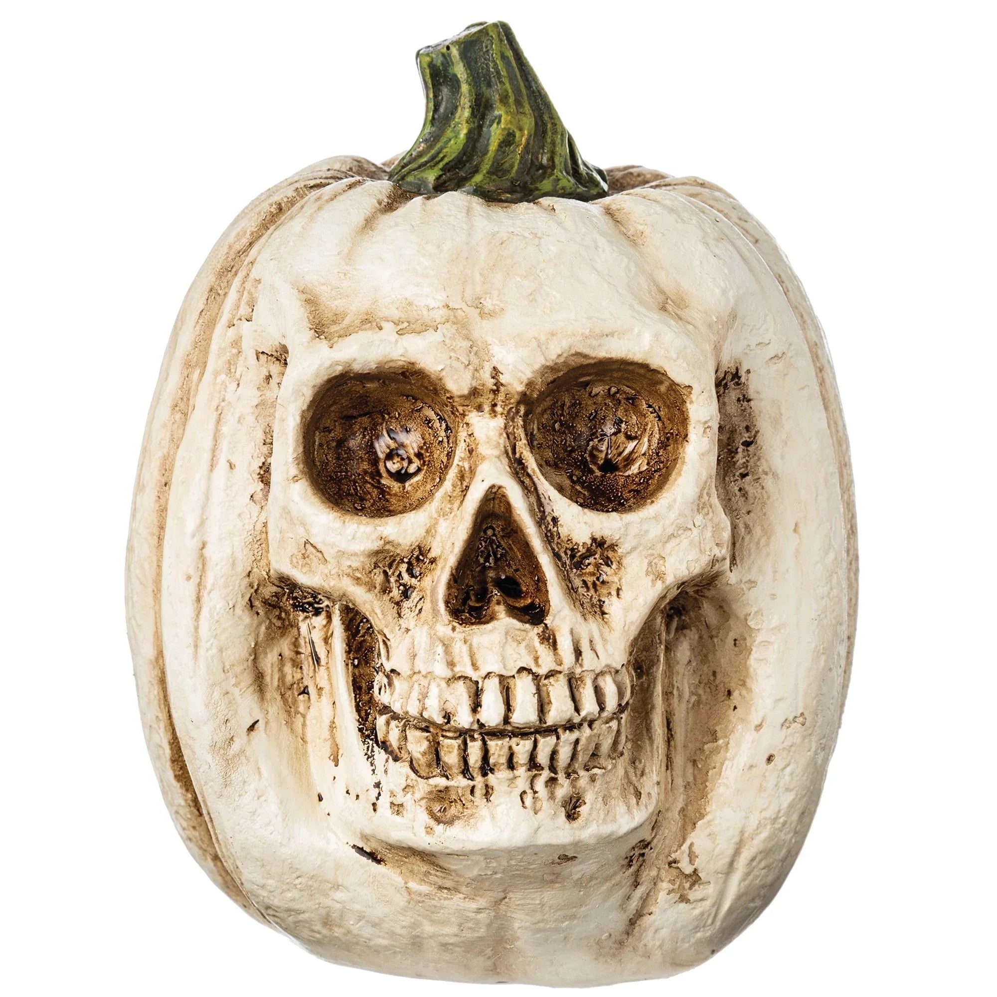Scary Face Pumpkin Resin