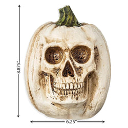 Scary Face Pumpkin Resin