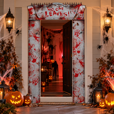 Assembled Bloody Doorway Entry Cardboard