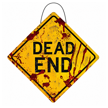 Dead End Hanging Sign Metal