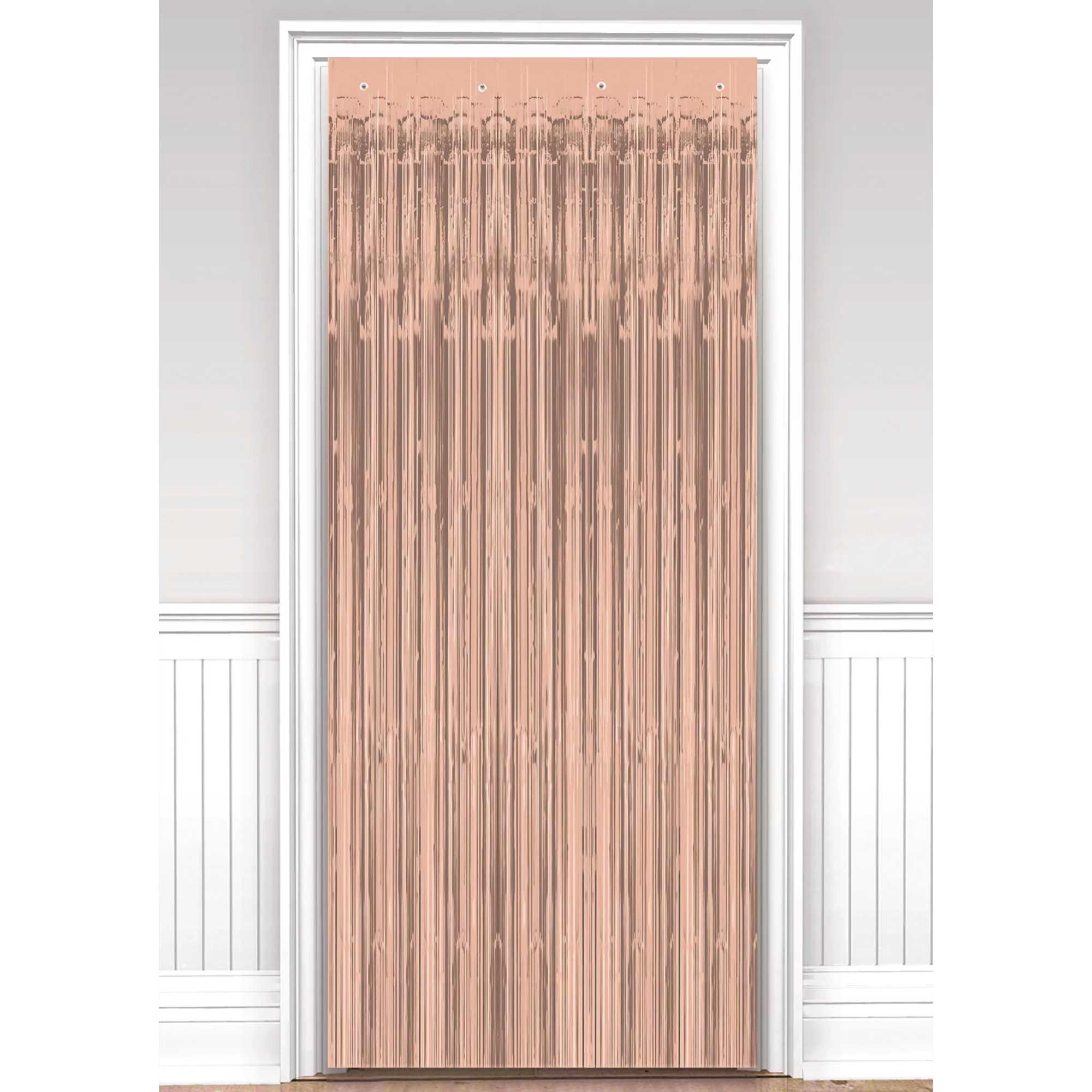 Rose Gold Foil Door Curtain