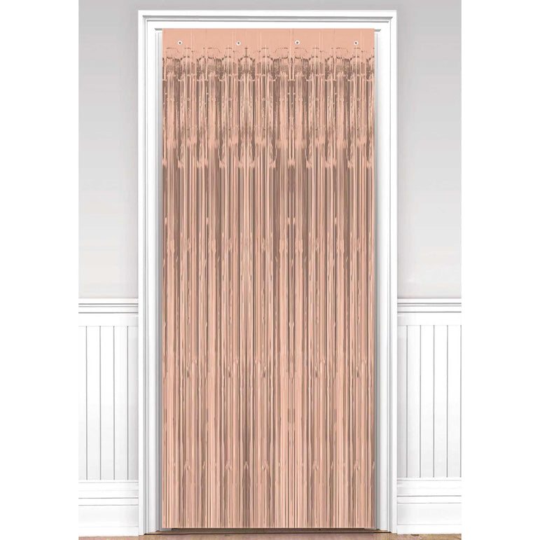 Rose Gold Foil Door Curtain