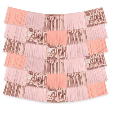 Rose Gold Plastic and Foil Decorating Backdrop Decoration