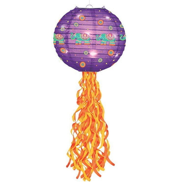 Diwali Light-Up Lanterns w/ Metal Frame 9in