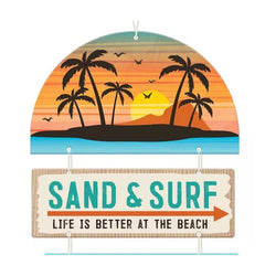 Beach Life Hanging Mdf Sign Decorations