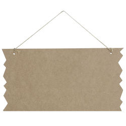 "Haunted House" Wood Sign 35x20cm