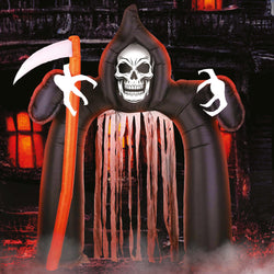 Death Inflatable Arch with Curtain Decoration 200x180 cm