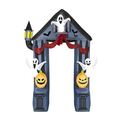 Halloween Inflatable Arch with Ghosts and Pumpkins 240x200 cm