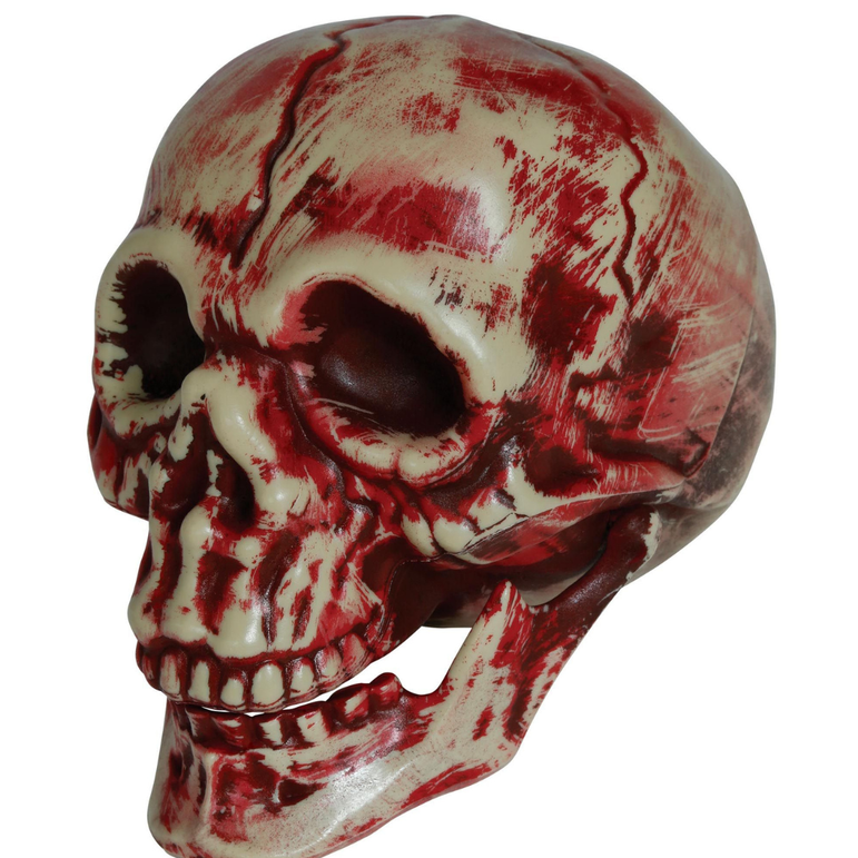 Bloody Skull Decoration 20cm