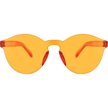 Frameless Orange Coloured Glasses