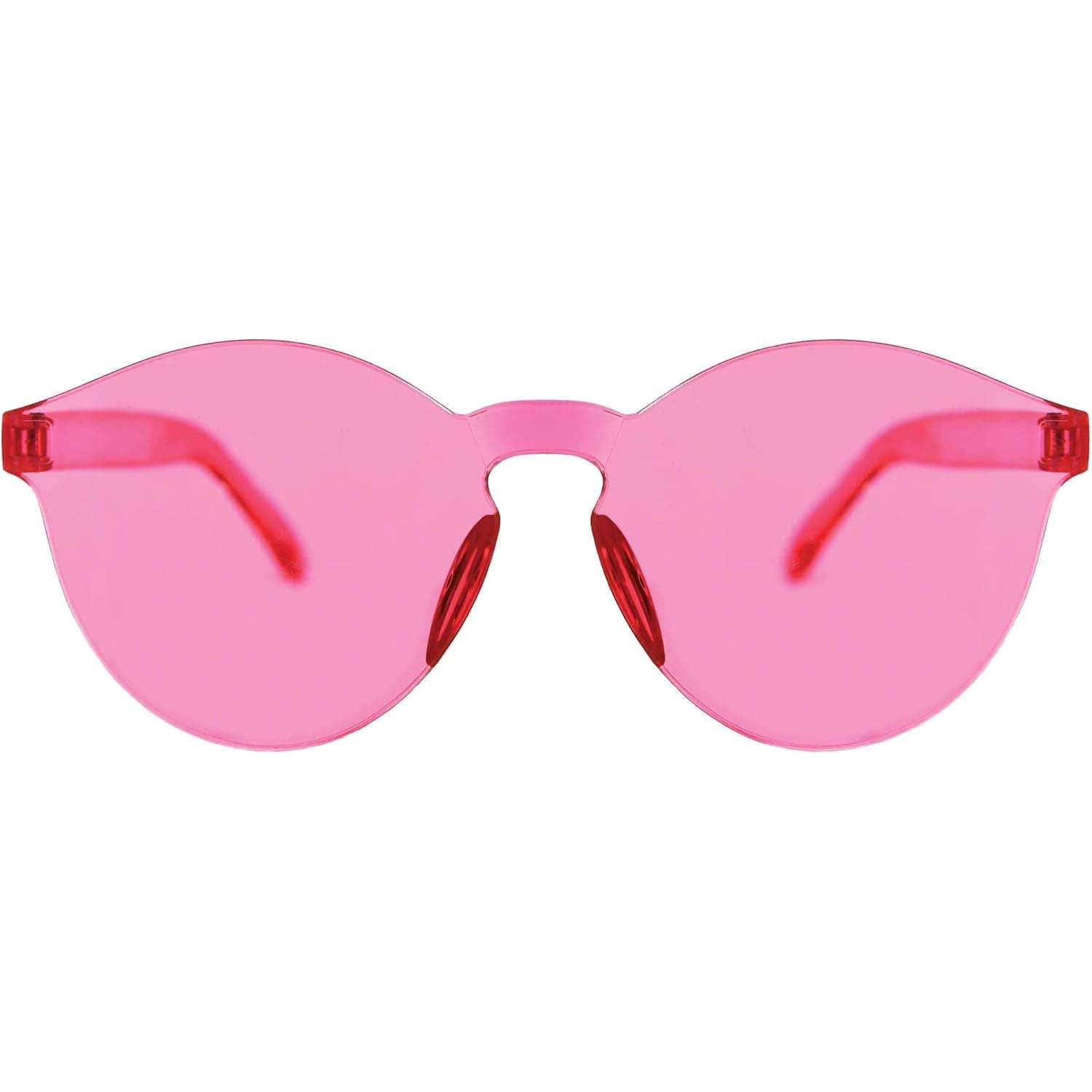 Frameless Pink Coloured Glasses