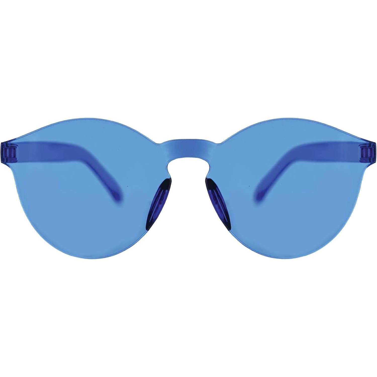 Frameless Blue Coloured Glasses