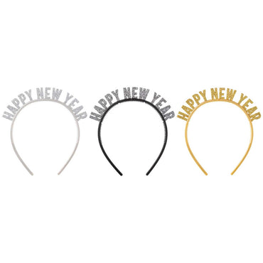Happy New Year Headband Glitter