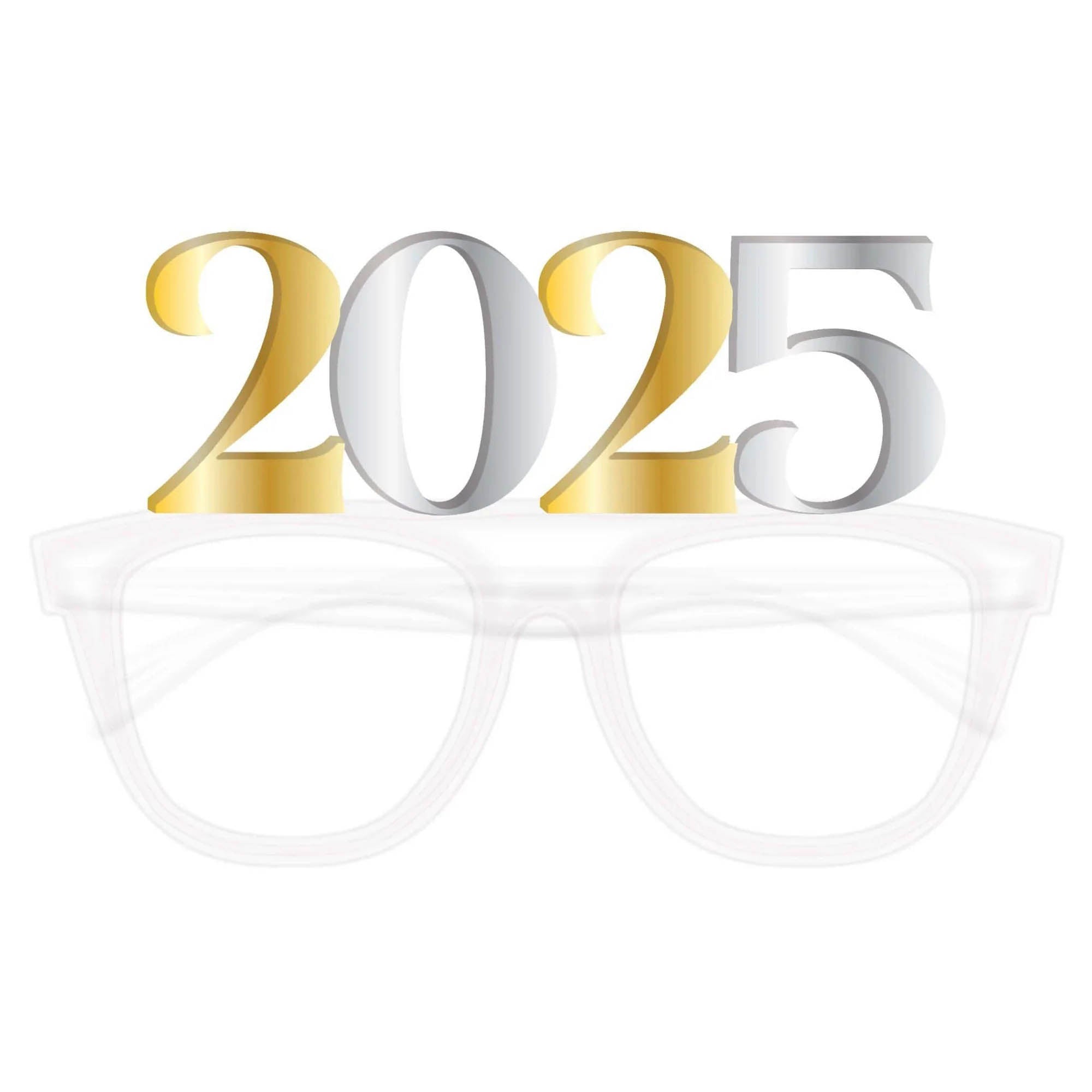 2025 Gold & Silver Light-Up Nye Glasses