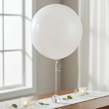 Frosty White Standard Latex Balloons 3ft