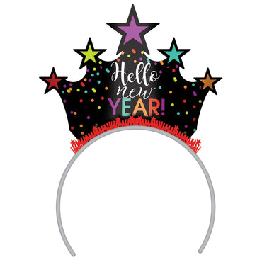 Happy New Year Tiara Multi Color