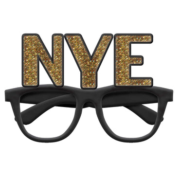 Gold Glitter Nye Glasses