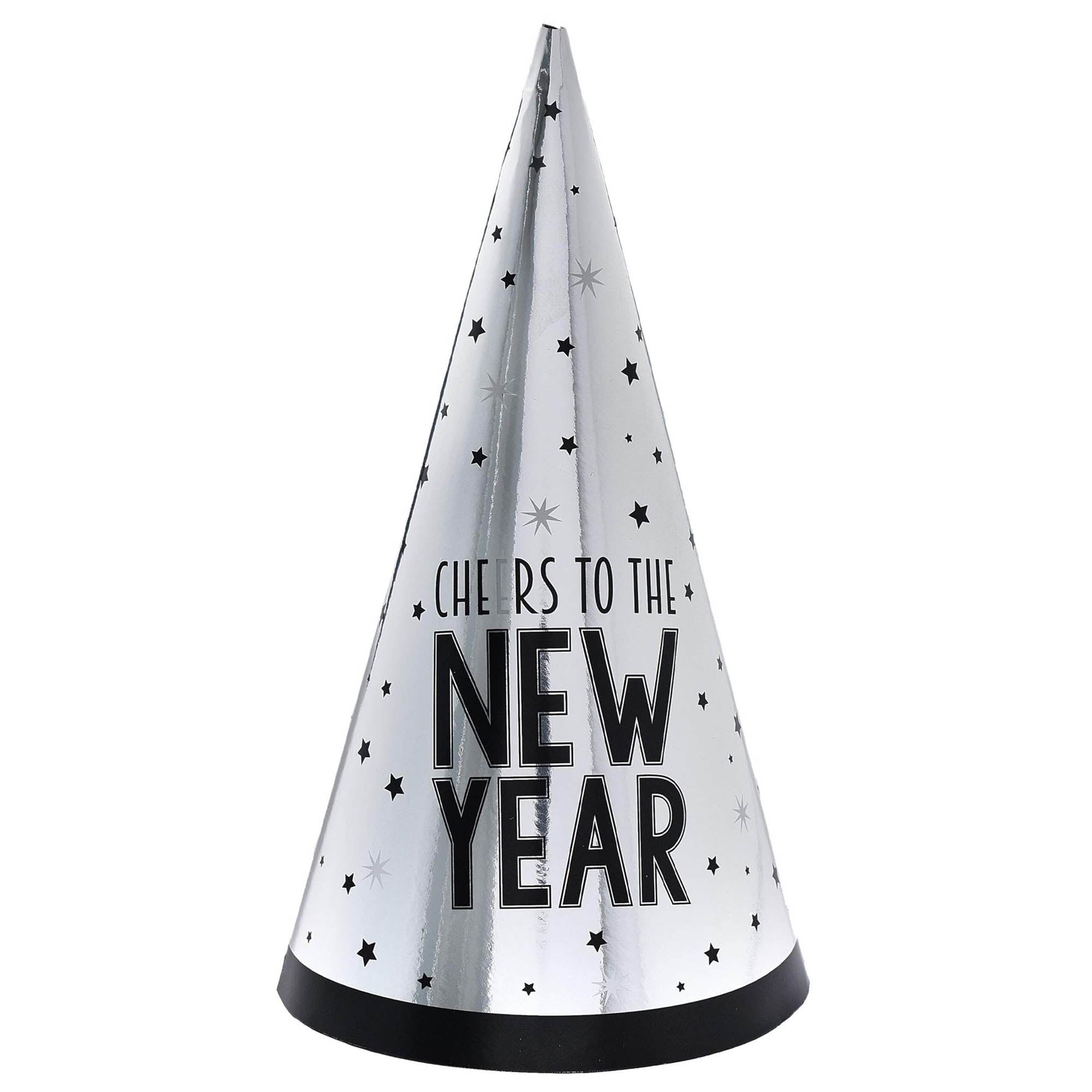 Cheers to The New Year Cone Hat 9inch 1pc