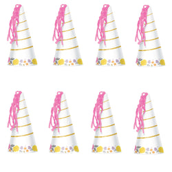 Magical Unicorn Party Horn Hats 8pcs