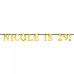 Black Create Your Own Banner Ribbon