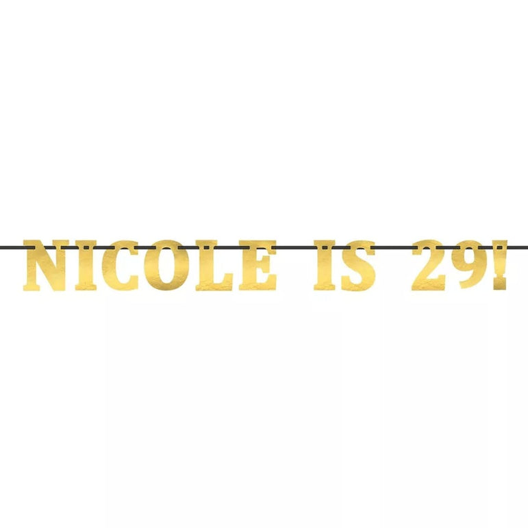 Black Create Your Own Banner Ribbon