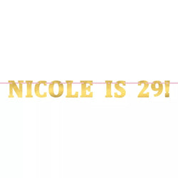 Pink Create Your Own Banner Ribbon