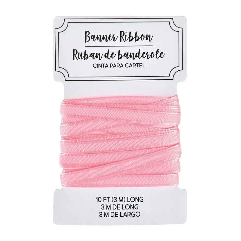 Pink Create Your Own Banner Ribbon
