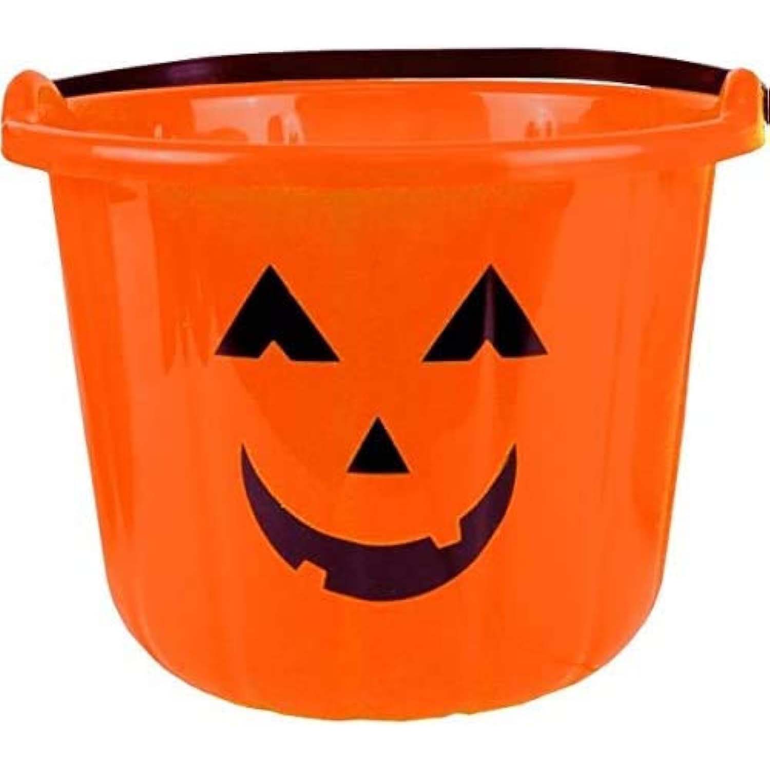 Orange Plastic Pumpkin Bucket