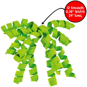 Neon Green Grosgrain Gift Bows