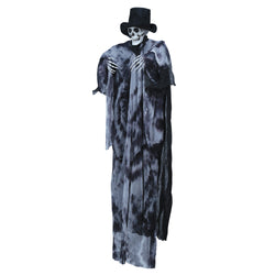 Halloween Hanging Skeleton Groom with Light Up Eyes 180cm