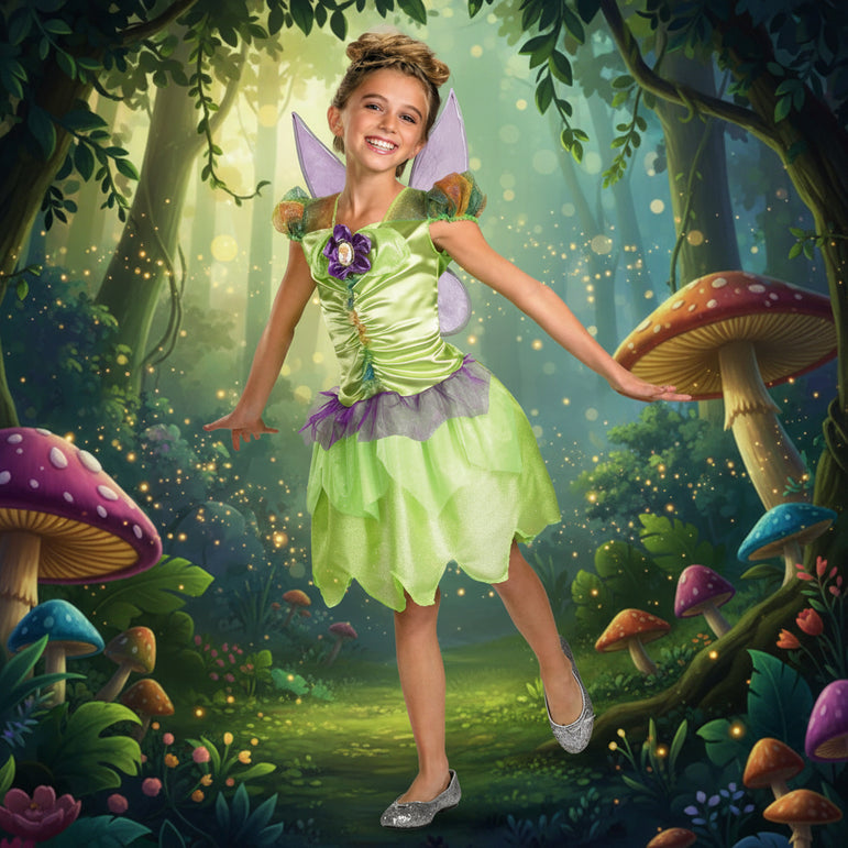 Child Tinker Bell Rainbow Classic Peter Pan Costume