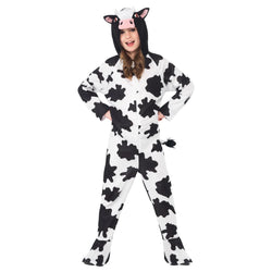 Child Hooded Cow Animal All-in-One Costume