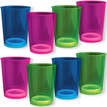 Glow Party Plastic Cups 14oz 8pcs