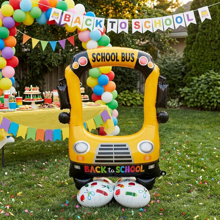 Selfie School Bus AirLoonz Balloon 104x142cm