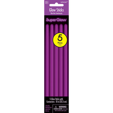 Purple Glow Sticks 5pcs