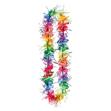 Hawaiian Multicolour Tinsel Lei