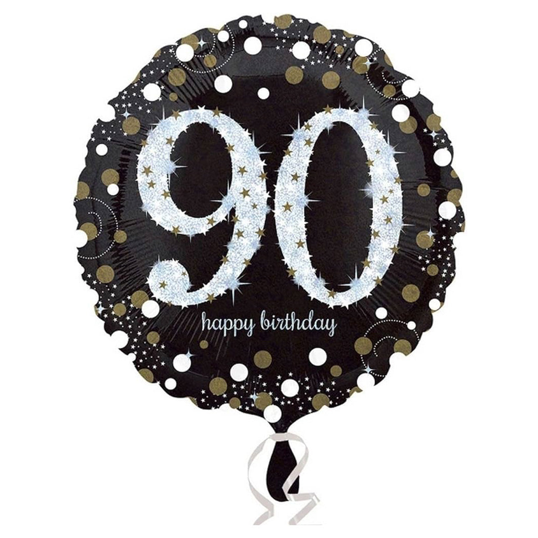 Sparkling Birthday 90 Foil Balloon 45cm