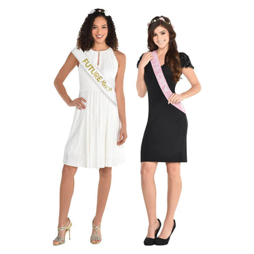 Bachelorette Party Sash Set 30in 6pcs